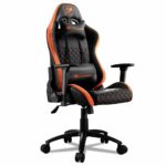 COUGAR Armor Pro Gaming Chair Steel Frame Breathable Premium PVC Leather and Micro Suede-Like Texture Orange/Black