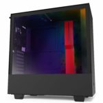 NZXT H510i Matte Black/Red ATX Mid Tower PC Gaming Case Vertical GPU Mount Tempered Glass Side Panel