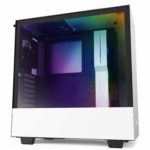 NZXT H510i Compact ATX Mid Tower PC Gaming Case Vertical GPU Mount Tempered Glass Side Panel Black White