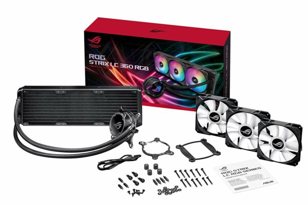 Asus ROG Strix LC 360 ARGB || Cooler CPU All-in-one ROG, with addressable RGB Lighting - AIO Liquid Cooling System