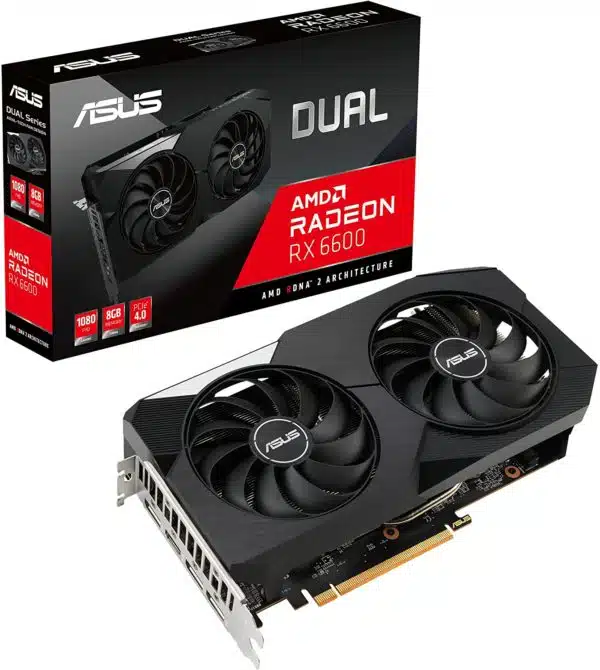 ASUS Dual RX 6600 8GB V2 GDDR6 Gaming Graphics Card - AMD Video Cards
