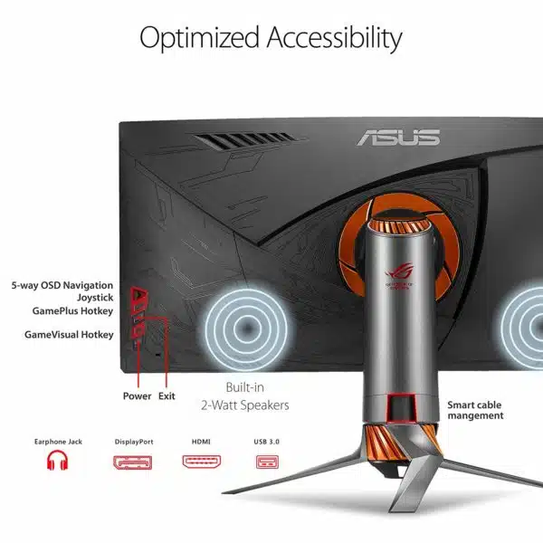 ASUS ROG Swift PG348Q 34"  3440x1440 100Hz IPS G-SYNC Gaming Monitor Curved Ultra-Wide - Monitors