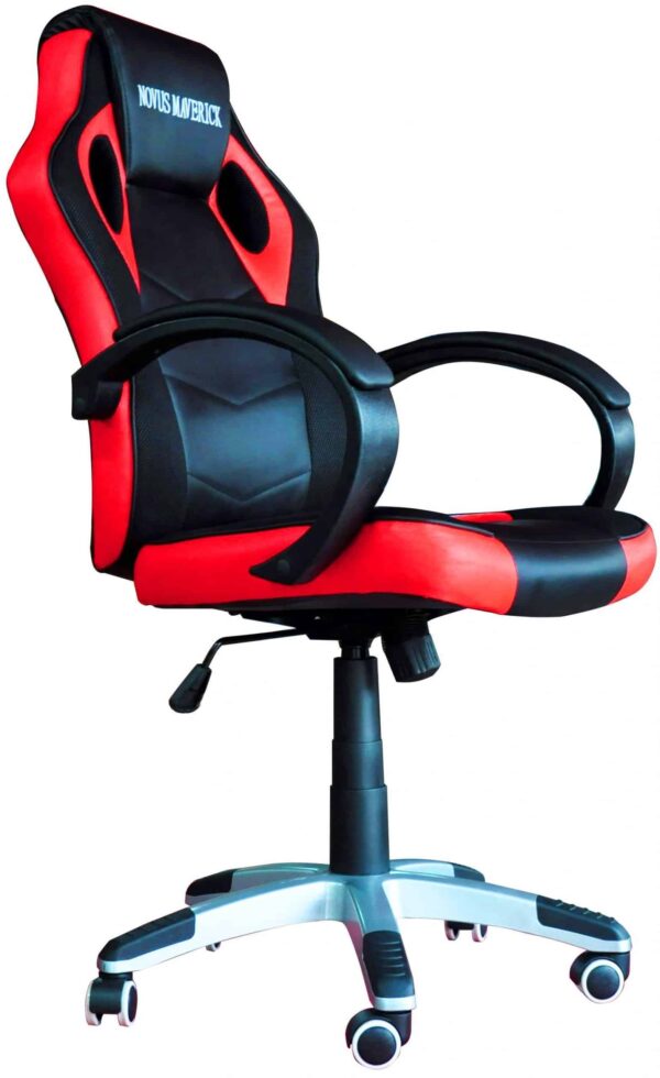 Novus Maverick Gaming Chair [Black White, Black/Black Red] - Furnitures