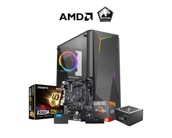 NADARE V2 AMD RYZEN 3 3200G/16GB/480GB/Windows 11 Gaming and High Performance Student or Work System Unit - Consumer Desktop