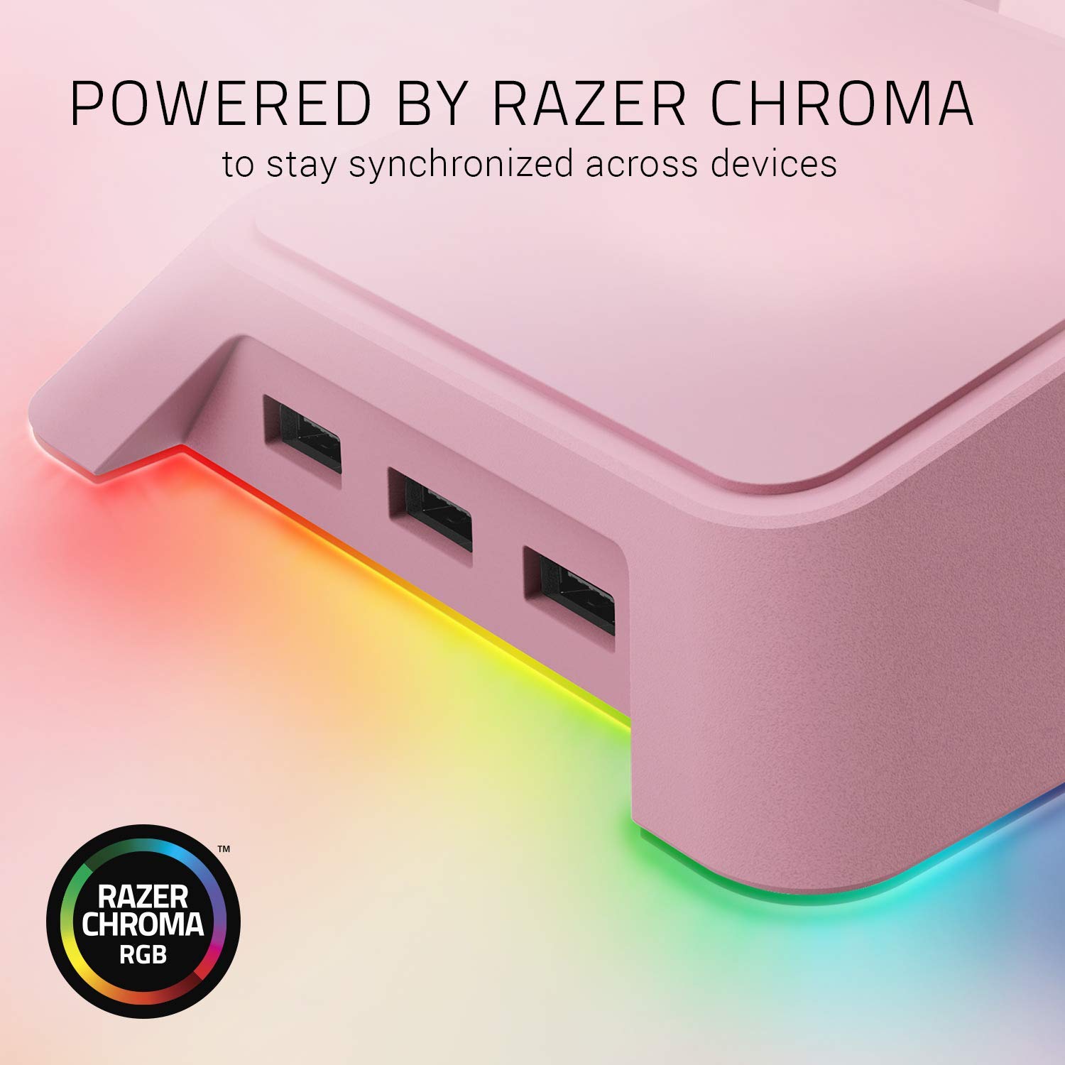 Razer Base Station Chroma Quartz Pink Edition- Headset Stand  RC21-01190200-R3M1 Bermor Techzone