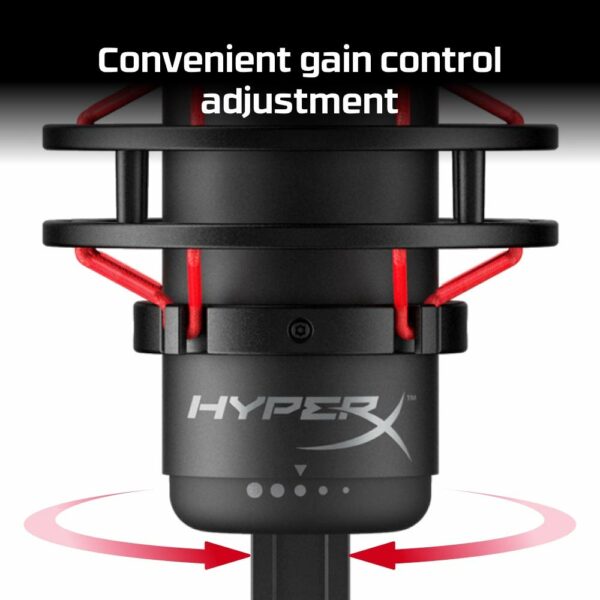 Kingston HyperX QuadCast - USB Condenser Gaming Microphone, for PC, PS4 and MAC - Computer Accessories