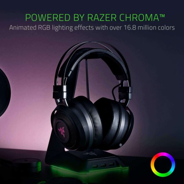 Razer Nari Wireless Gaming Headset-Black (RZ04-02680100-R3M1) - Computer Accessories