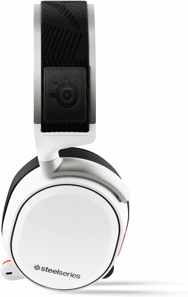 SteelSeries Arctis Pro Wireless Gaming Headset - Lossless High Fidelity Wireless + Bluetooth for PS4 and PC - White - Computer Accessories