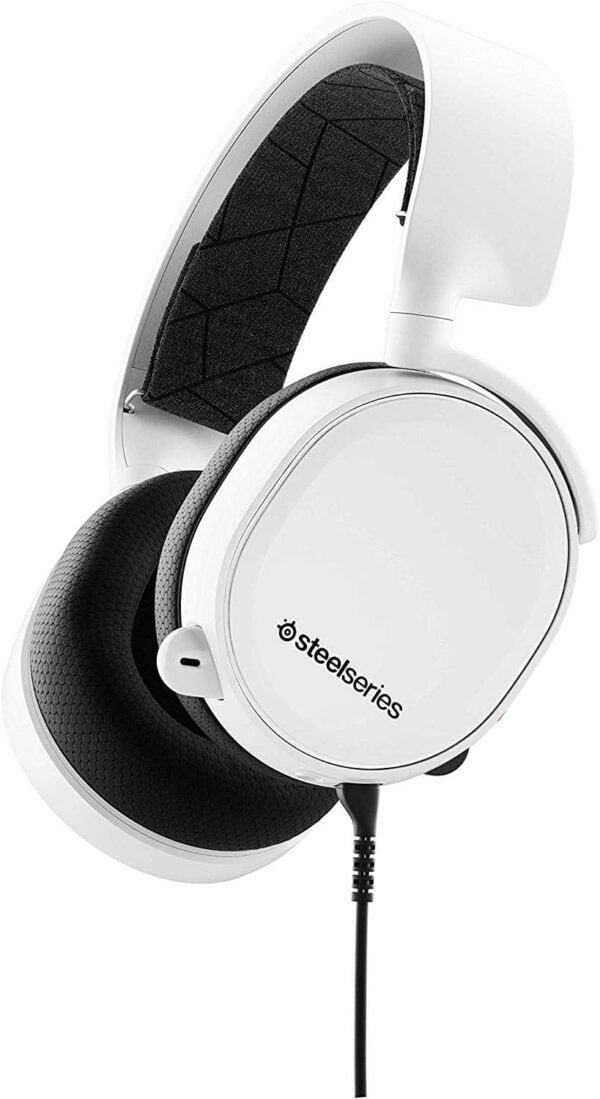 SteelSeries Arctis 3 For PC, PlayStation 4, Xbox One, Nintendo Switch, VR, Android, and iOS Gaming Headset - White - Computer Accessories