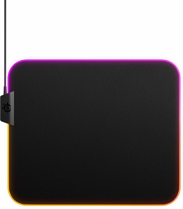 SteelSeries QcK Gaming Surface - Medium RGB Prism Cloth - Best Selling Mouse Pad of All Time - Optimized for Gaming Sensors - Computer Accessories