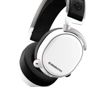 SteelSeries Arctis Pro Wireless Gaming Headset - Lossless High Fidelity Wireless + Bluetooth for PS4 and PC - White - Computer Accessories