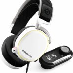 SteelSeries Arctis Pro + GameDAC Gaming Headset - Certified Hi-Res Audio System for PS4 and PC - White