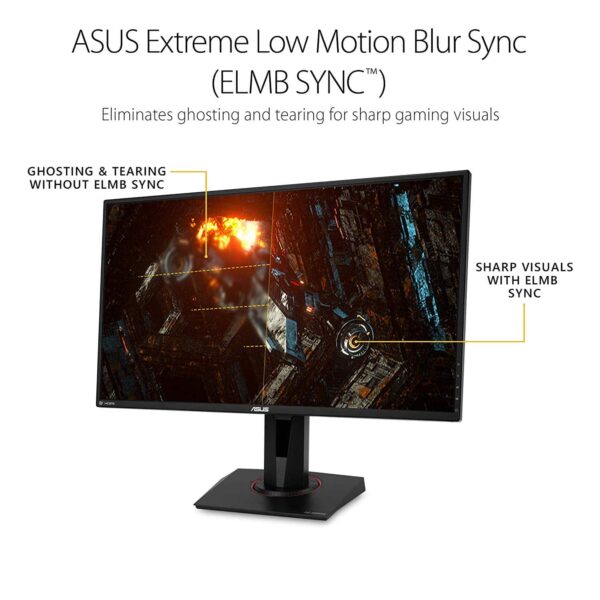 Asus TUF Gaming VG27BQ 27” Monitor 165Hz 1440P 0.4ms Elmb Sync Eye Care DisplayPort - Monitors