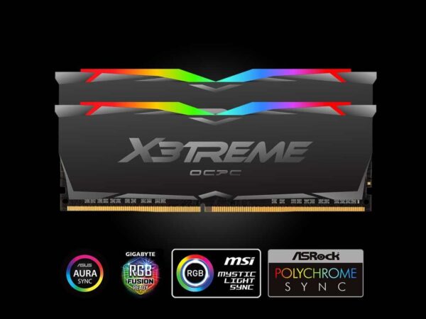 OCPC X3TREME RGB 16GB 2x8GB DDR4 3600MHz Desktop Memory White - Desktop Memory