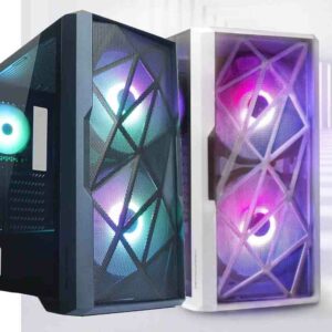 Tecware Forge Tempered Glass w/ FREE 3 RGB Fans Black/White - Chassis