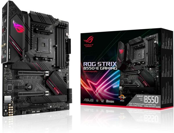 ASUS ROG Strix B550-E Gaming AMD AM4 3rd Gen Ryzen ATX Gaming Motherboard - AMD Motherboards