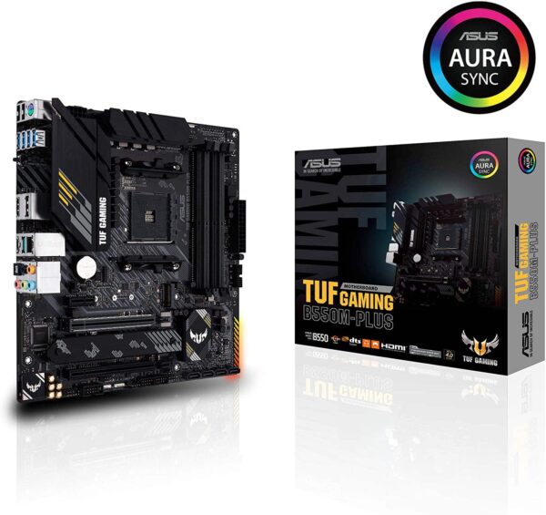 ASUS TUF Gaming B550M PLUS Micro ATX Gaming Motherboard - AMD Motherboards