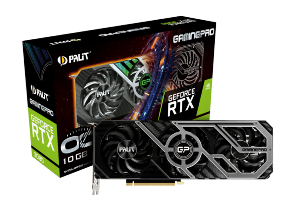 PALIT GeForce RTX 3080 GamingPro OC 10GB GDDR6X 320bit Video Card - Nvidia Video Cards