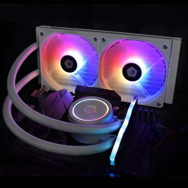 IDCooling Zoomflow 240X Snow CPU Water Cooler 5V Addressable RGB AIO Cooler - AIO Liquid Cooling System