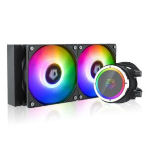 IDCooling Zoomflow 240X CPU Water Cooler 5V Addressable RGB AIO Cooler w/ LGA 1700 Bracket - AIO Liquid Cooling System