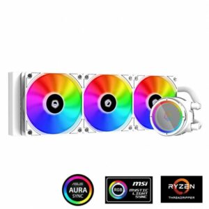 IDCooling Zoomflow 360X Snow CPU Water Cooler 5V Addressable RGB AIO Cooler - AIO Liquid Cooling System