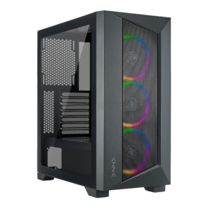AZZA Octane ATX Midtower Gaming Chassis 3 aRGB Fans Included - Chassis