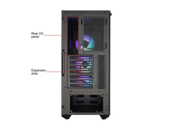 Cooler Master MasterBox MB511 ARGB ATX Mid-Tower with ARGB Lighting System - Chassis