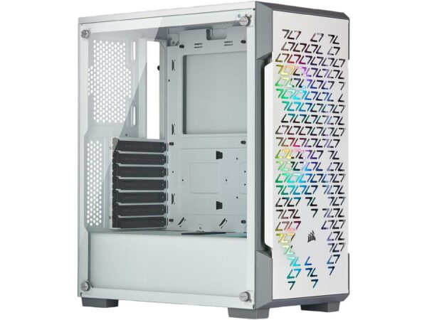 Corsair iCUE 220T RGB Airflow Tempered Glass Mid-Tower Smart Case White - Chassis
