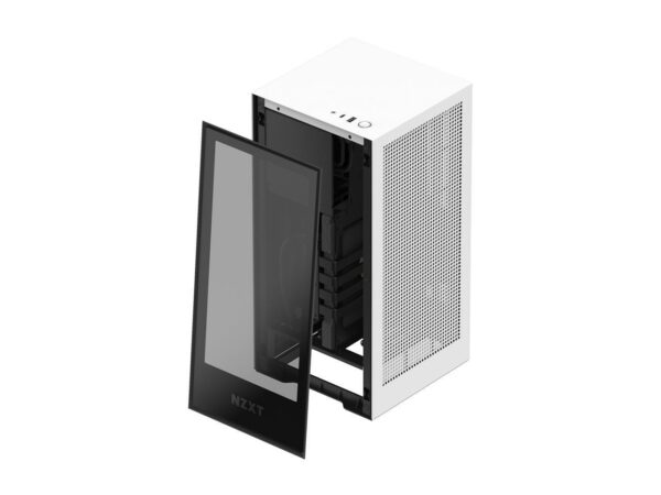 NZXT H1 CA-H16WR-W1-US Matte White SGCC Steel / Tempered Glass Mini-ITX Computer Case - Chassis