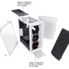 Fractal Design Meshify C Tempered Glass White Chassis FD-CA-MESH-C-WT-TGC - Chassis