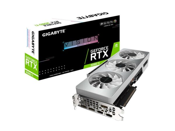 GIGABYTE Vision GeForce RTX 3080 Ti 12GB GDDR6X PCI Express 4.0 ATX Video Card GV-N308TVISION OC-12GD - Nvidia Video Cards