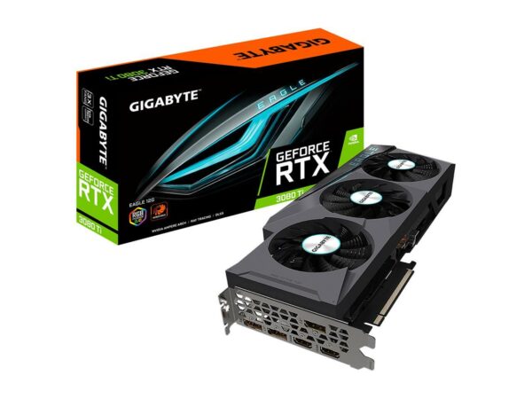 GIGABYTE Eagle GeForce RTX 3080 Ti 12GB GDDR6X PCI Express 4.0 ATX Video Card GV-N308TEAGLE-12GD - Nvidia Video Cards
