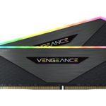 CORSAIR Vengeance RGB RT 16GB 2x8GB DDR4 3200 (PC4 25600) AMD Optimized Desktop Memory Model CMN16GX4M2Z3200C16 Black