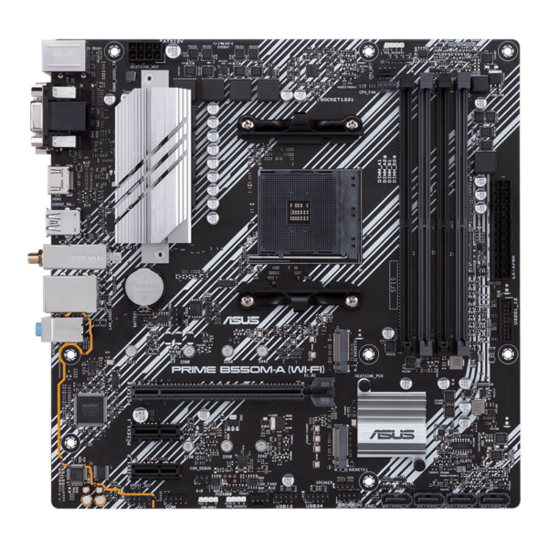 ASUS Prime B550M-A WiFi II AMD AM4 Micro ATX Motherboard - AMD Motherboards