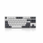 Leopold FC750R White/Dark Grey TKL 87Keys Mechanical Keyboard Cherry MX Speed Silver
