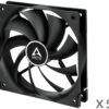 ARCTIC F12 PWM PST Case Fan (5 Pack) (Black/Black) ACFAN00250A - Cooling Systems