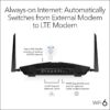 NETGEAR Nighthawk 4-Stream AX4 WiFi 6 Router with 4G LTE Built-in - Networking Materials