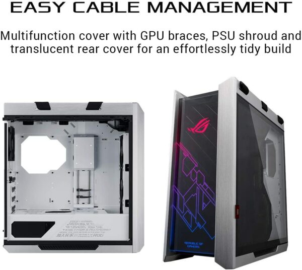 ASUS ROG Strix Helios GX601 White Edition RGB Mid-Tower Computer Case - Chassis
