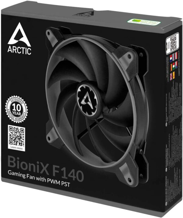 ARCTIC BioniX F140 Gaming Case Fan (Grey/Black) ACFAN00161A - Cooling Systems