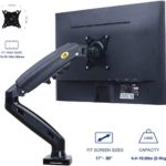 North Bayou F80 Monitor Desk Mount Stand Full Motion Swivel Arm with Gas Spring