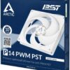 ARCTIC P14 PWM PST Case Fan (White/White) - Cooling Systems