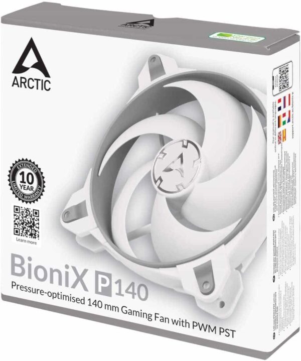 ARCTIC BioniX P140 Gaming Case Fan (Grey/White) - Cooling Systems