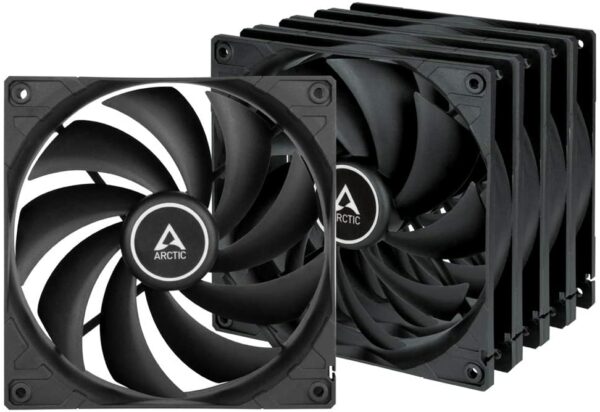 ARCTIC F14 PWM PST Case Fan (5 Pack) (Black/Black) - Cooling Systems