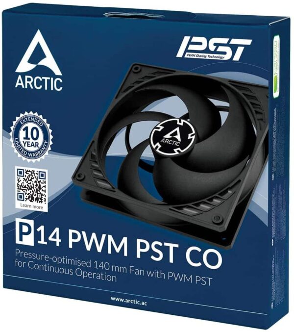 ARCTIC F14 PWM PST CO Case Fan (Black/Black) ACFAN00080A - Cooling Systems