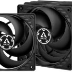 ARCTIC P12 PWM PST Value Pack 120MM Case Fan Five Pack Black/Black