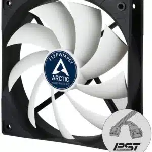 ARCTIC F12 PWM PST Case Fan (Black/White) - Cooling Systems