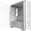 Montech AIR 100 LITE White Micro-ATX Tower with Two Silent Fans - Chassis