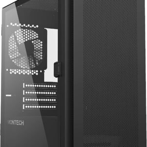 Montech AIR 100 LITE Black Micro-ATX Tower with Two Silent Fans - Chassis