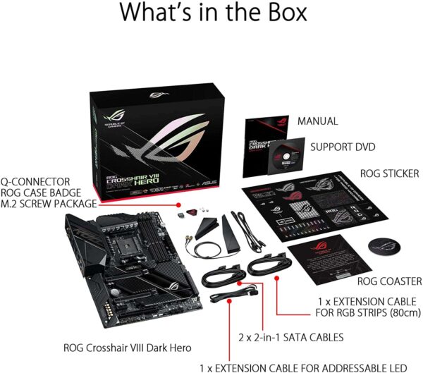 ASUS ROG X570 Crosshair VIII Dark Hero - AMD Motherboards