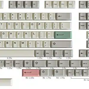 HK Gaming 9009 Dye Sublimation Keycaps - Computer Accessories